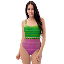 Load image into Gallery viewer, Holland Tulips one-piece swimsuit
