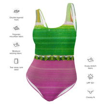 Load image into Gallery viewer, Holland Tulips one-piece swimsuit