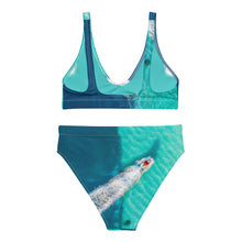 Load image into Gallery viewer, Greek boats high-waisted bikini