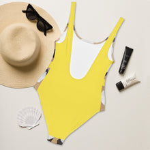 Load image into Gallery viewer, Thessaloniki Yellow Back one-piece swimsuit