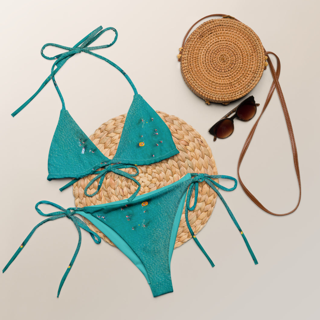 Italy Aquario recycled string bikini