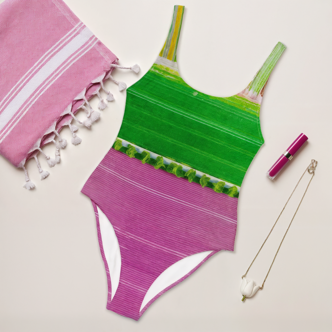 Holland Tulips one-piece swimsuit