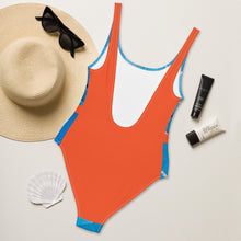 Load image into Gallery viewer, Blue &amp; Orange Phuket one-piece swimsuit
